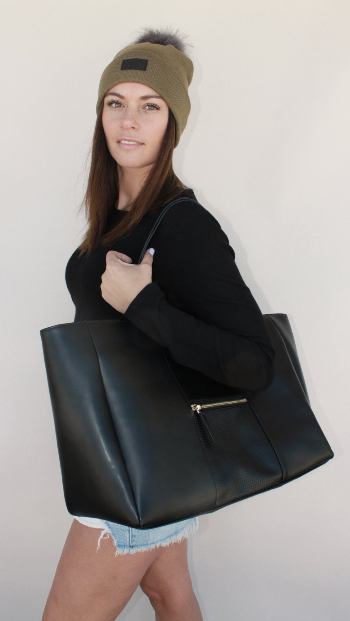Leather Shoulder Bag-3